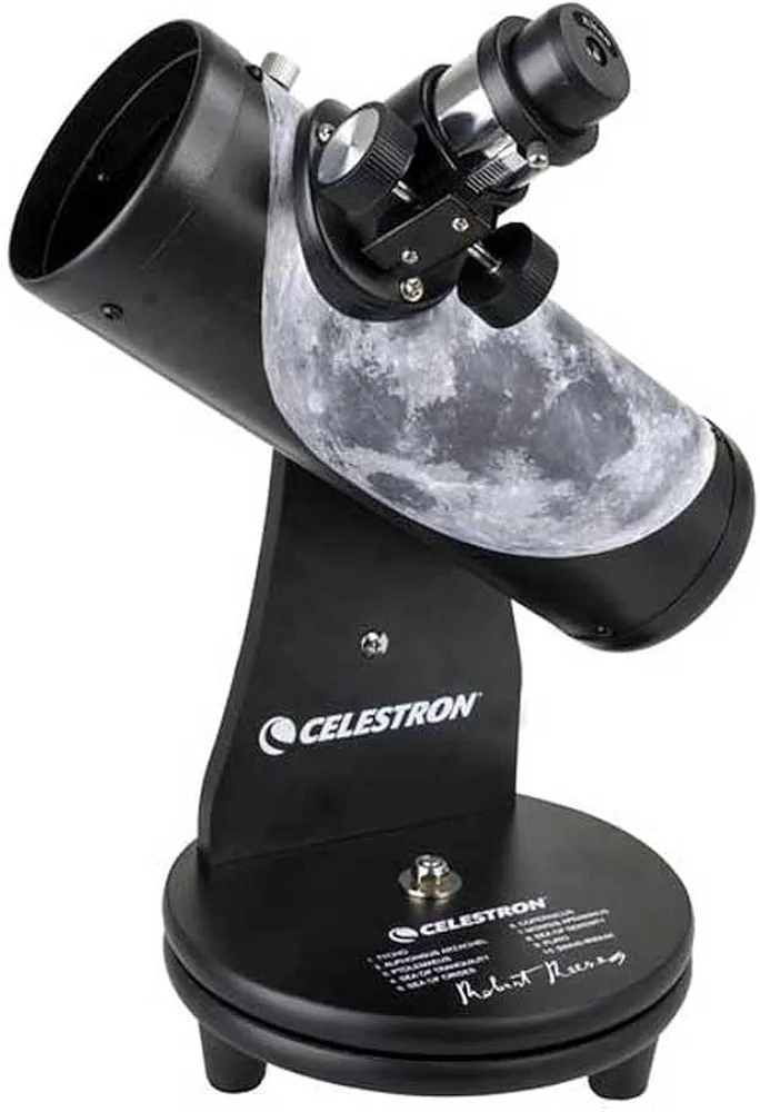 Celestron FirstScope teleskop, Robert Reeves'ten ay, siyah - Görsel 2