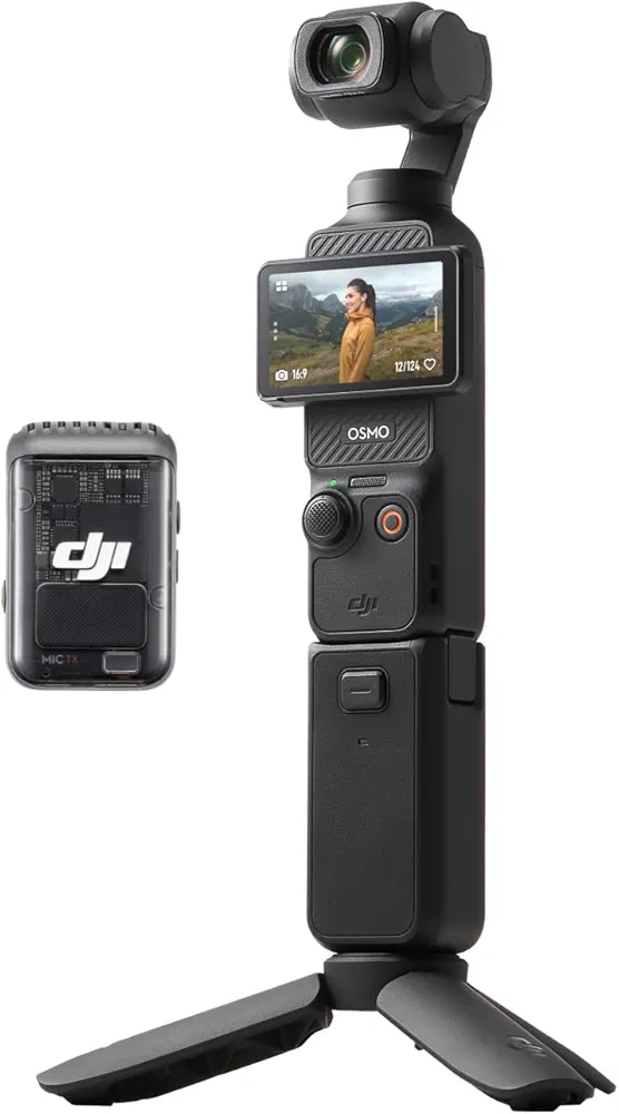 DJI Osmo Pocket 3 Creator Combo Kamera, 4K, 1300 mAh, 60 FPS