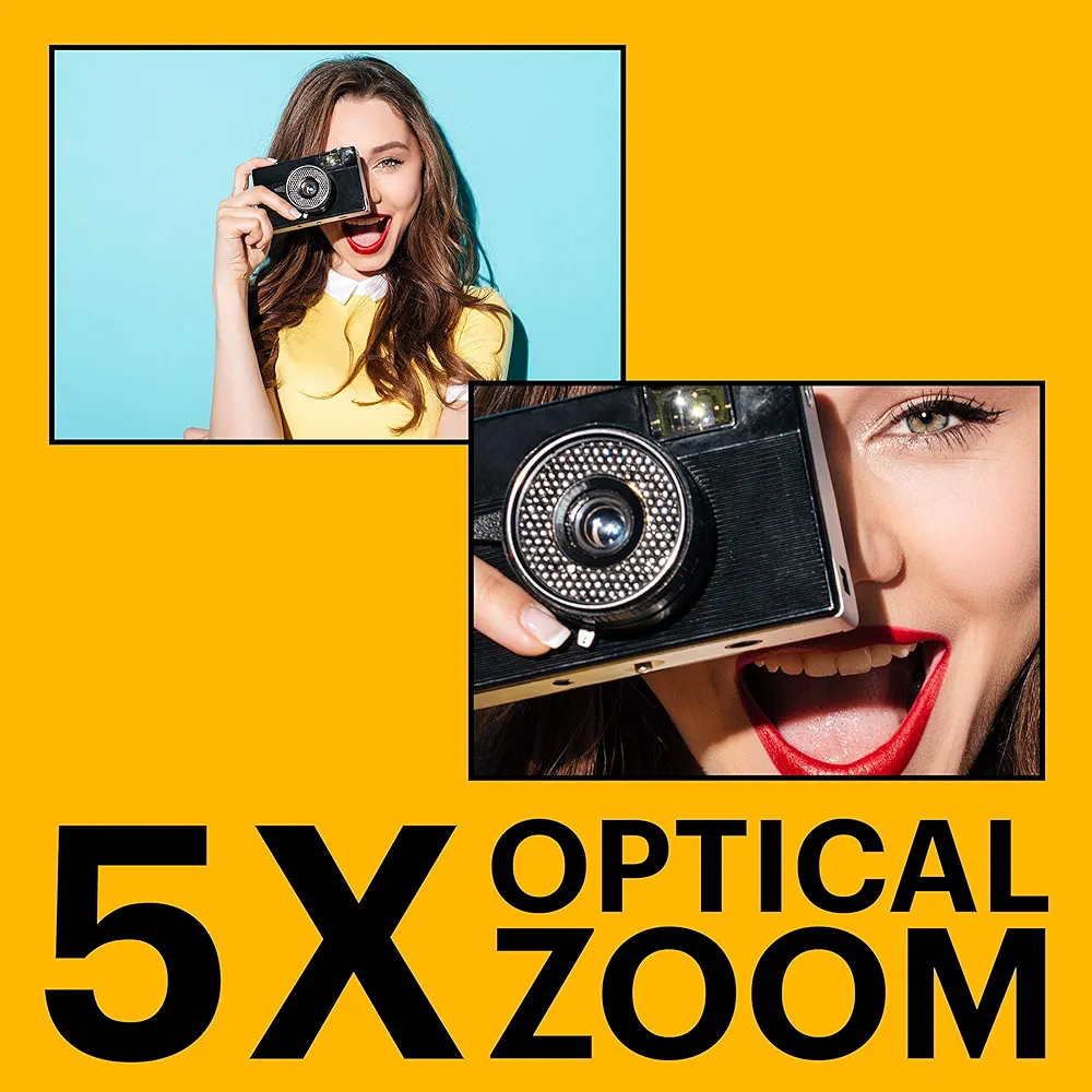 Kodak Friendly Zoom FZ55 Dijital Fotoğraf Makinesi -16MP, 5x Optik Yakınlaştırma, 2.7 inç LCD Ekran (Siyah) - Görsel 5
