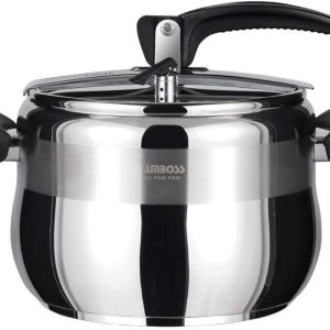 Amboss Amber Klasik Düdüklü Tencere 6 lt Siyah