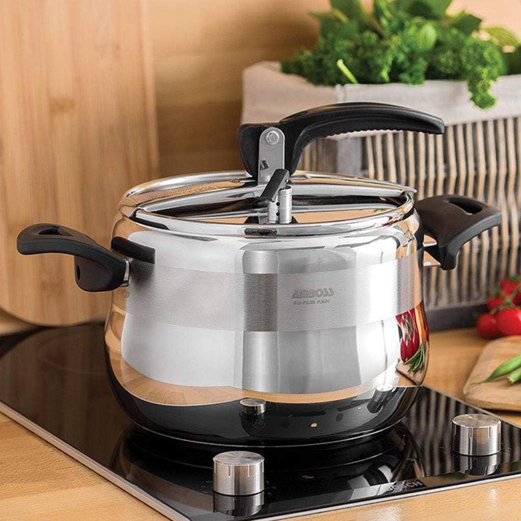 Amboss Amber Klasik Düdüklü Tencere 6 lt Siyah - Görsel 2