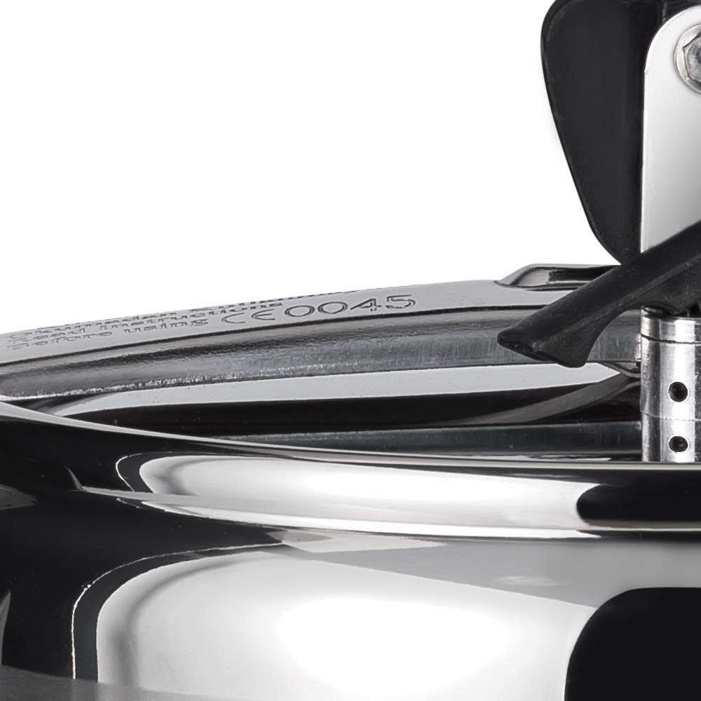 Amboss Amber Klasik Düdüklü Tencere 6 lt Siyah - Görsel 4