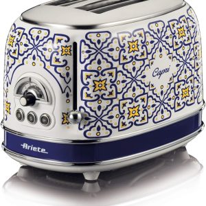 Ariete Capri 2 Dilim Ekmek Kızartma Makinesi 0155/1C - 810 Watt, Metal Gövde, 2 Dilim Kapasite, Buz Çözme, Isıtma, 6 Kızartma Ayarı, Kolay Temizlik, Çıkarılabilir Kırıntı Tepsisi