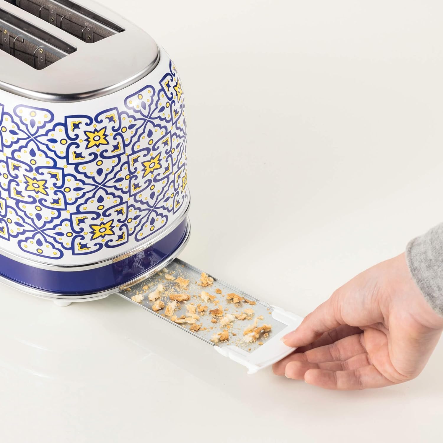 Ariete Capri 2 Dilim Ekmek Kızartma Makinesi 0155/1C - 810 Watt, Metal Gövde, 2 Dilim Kapasite, Buz Çözme, Isıtma, 6 Kızartma Ayarı, Kolay Temizlik, Çıkarılabilir Kırıntı Tepsisi - Görsel 3