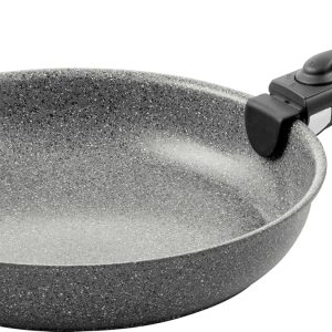 BALLARINI Torre kızartma tavası, 28 cm, seramik kaplama, indüksiyonlu ocaklara uygun, çıkarılabilir sap, alüminyum