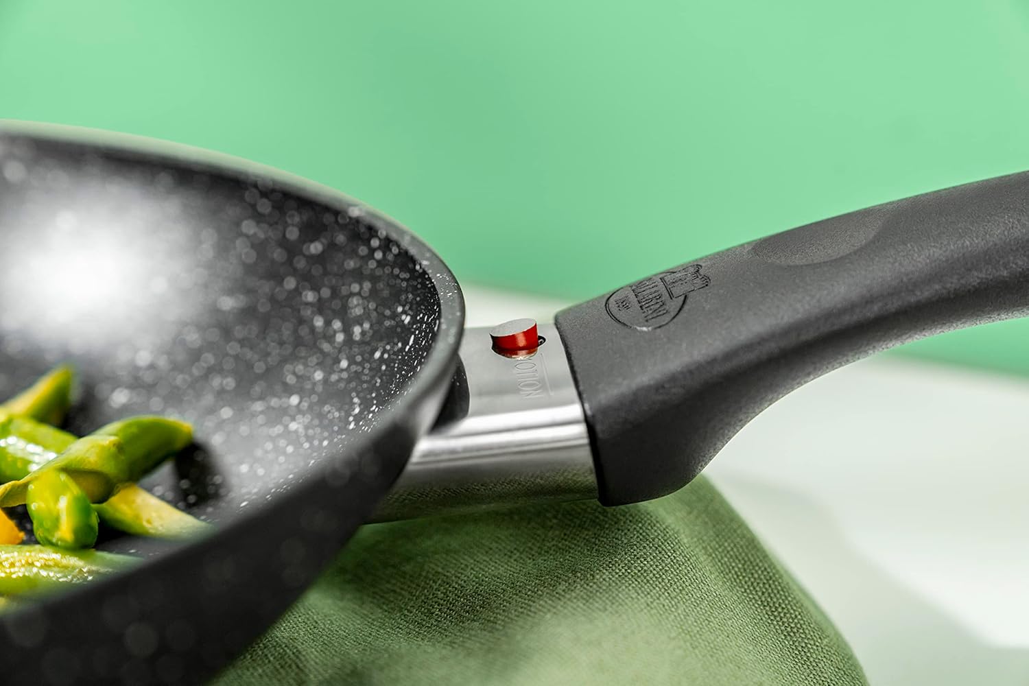 BALLARINI Vipiteno güveç tavası, yüksek kenarlı, yapışmaz kaplamalı, kapaklı, alüminyum, yuvarlak, çap 28 cm - Görsel 5