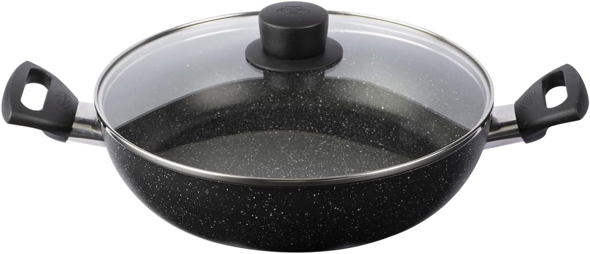 BALLARINI Vipiteno kapaklı kızartma tenceresi, indüksiyonlu kızartma tenceresi, yapışmaz kaplama, güveç tenceresi, alüminyum, yuvarlak, çap 28 cm