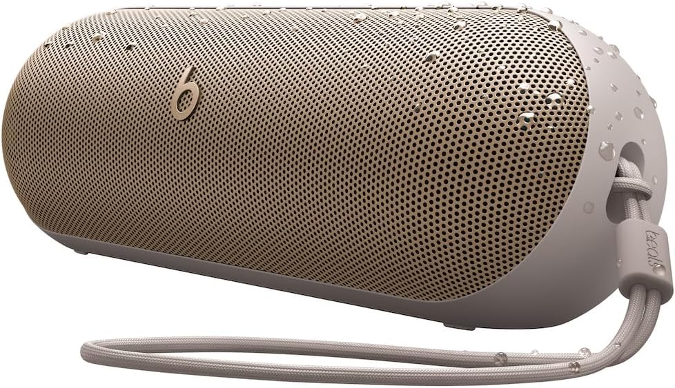 Beats Pill - Kablosuz Bluetooth Hoparlör ve Taşınabilir Şarj Aleti (USB-C Kablo ile) - 24 Saate Ulaşan Pil Ömrü, IP67 Derecesinde Suya Dayanıklı, Apple ve Android Uyumlu, Dahili Mik - Altın Şampanya