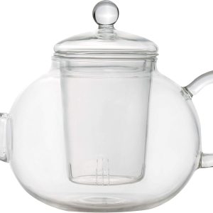 BergHOFF 1107037 çaydanlık, ısıya dayanıklı cam, şeffaf, 13 x 17 x 15 cm