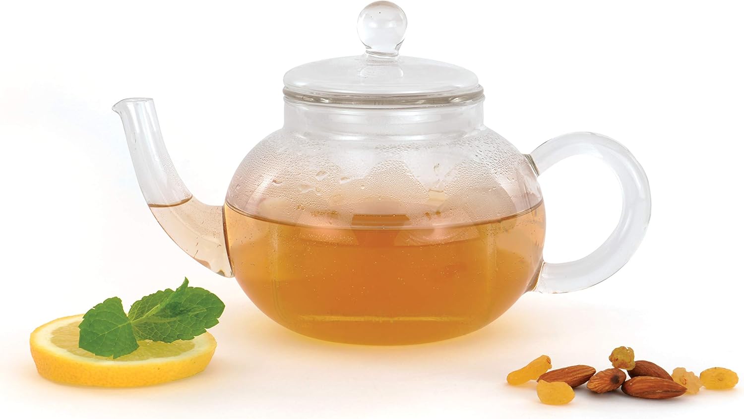 BergHOFF 1107037 çaydanlık, ısıya dayanıklı cam, şeffaf, 13 x 17 x 15 cm - Görsel 3