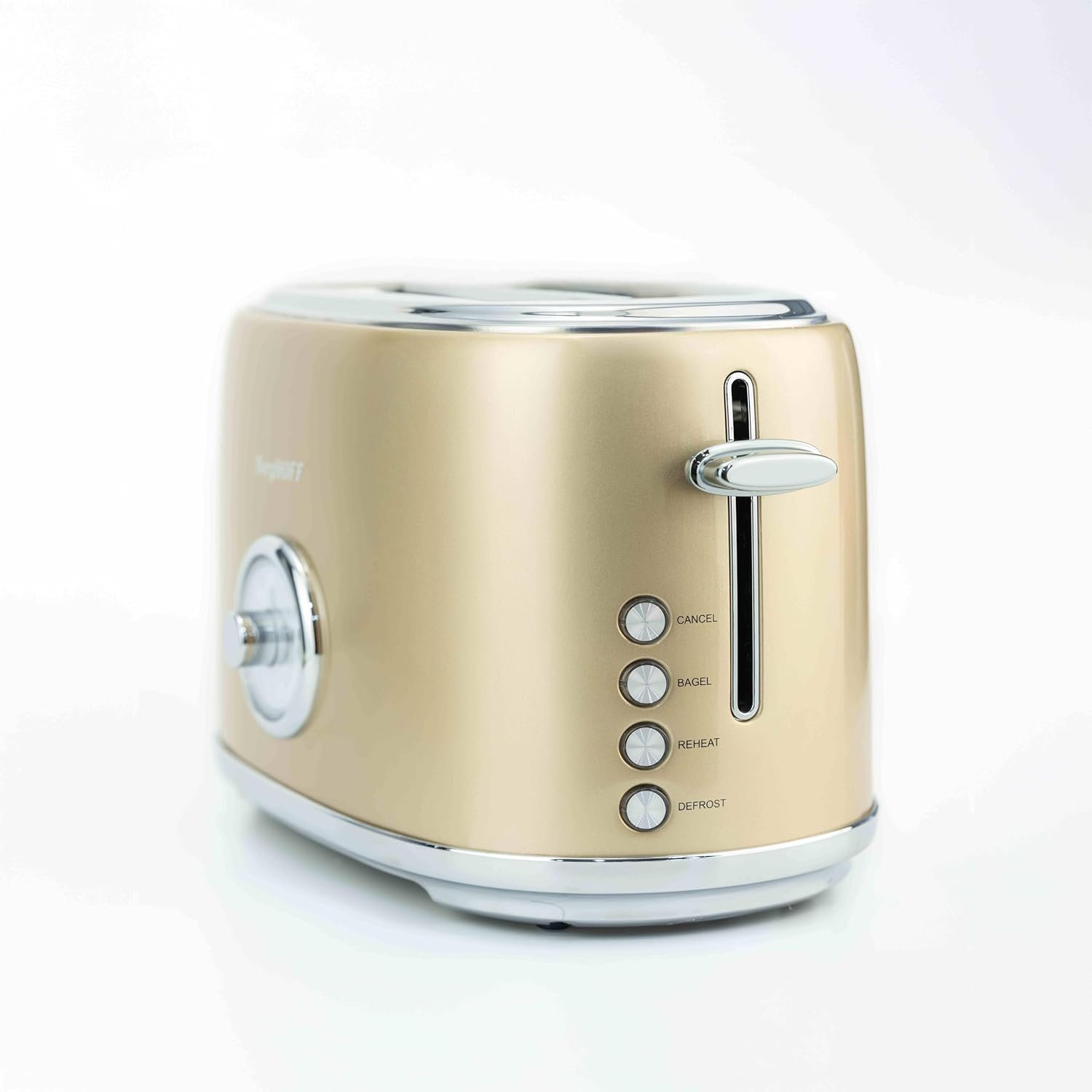 BergHOFF Gem Metallic 2 Dilim Ekmek Kızartma Makinesi – 815 W, Paslanmaz Çelik Gövde | Gold - Görsel 2