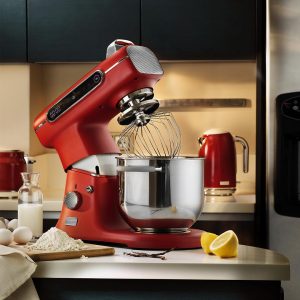 BergHOFF Gem Retro 7 L Stand Mikser – 1500 W, Dayanıklı Döküm Alüminyum Gövde | Kırmızı