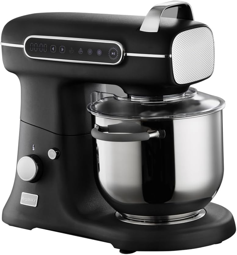 BergHOFF Gem Retro 7 L Stand Mikser – 1500 W, Dayanıklı Döküm Alüminyum Gövde | Siyah