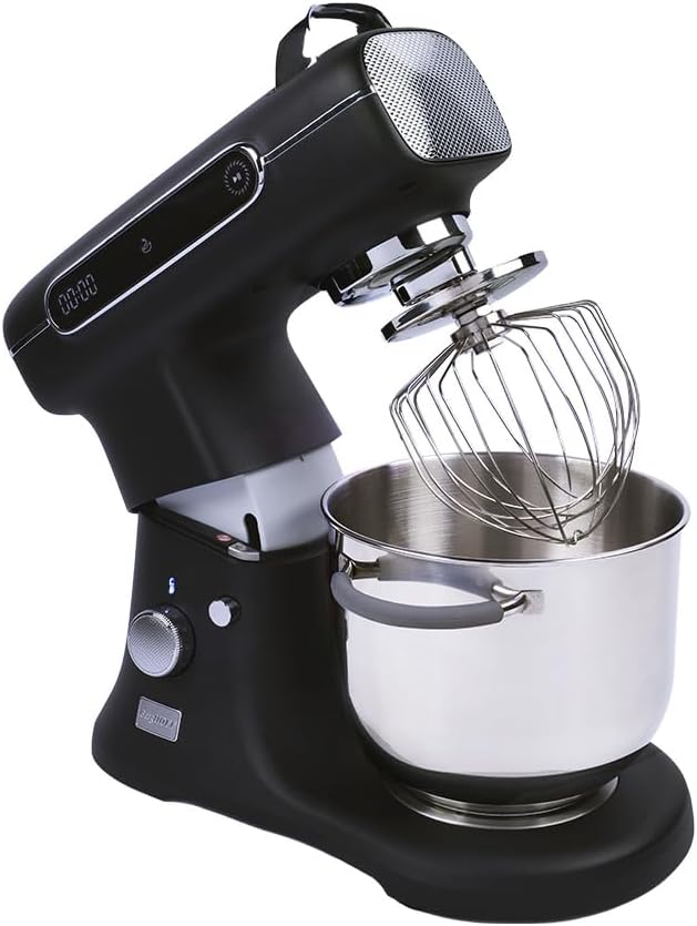BergHOFF Gem Retro 7 L Stand Mikser – 1500 W, Dayanıklı Döküm Alüminyum Gövde | Siyah - Görsel 2