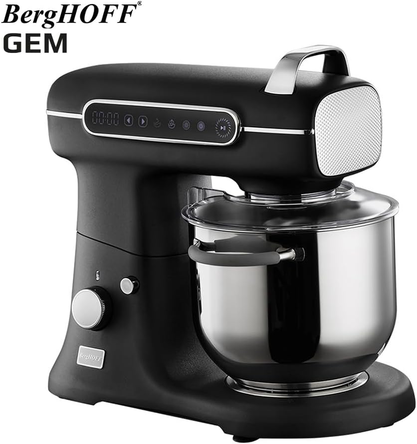 BergHOFF Gem Retro 7 L Stand Mikser – 1500 W, Dayanıklı Döküm Alüminyum Gövde | Siyah - Görsel 4