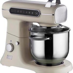 BergHOFF Gem Retro 7 L Stand Mikser – 1500 W, Dayanıklı Döküm Alüminyum Gövde | Vanilya Krem