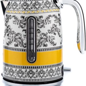BergHOFF Gem Royal Margery 1.7 Litre Desenli Su Isıtıcısı – 2200 W, Paslanmaz Çelik Gövde