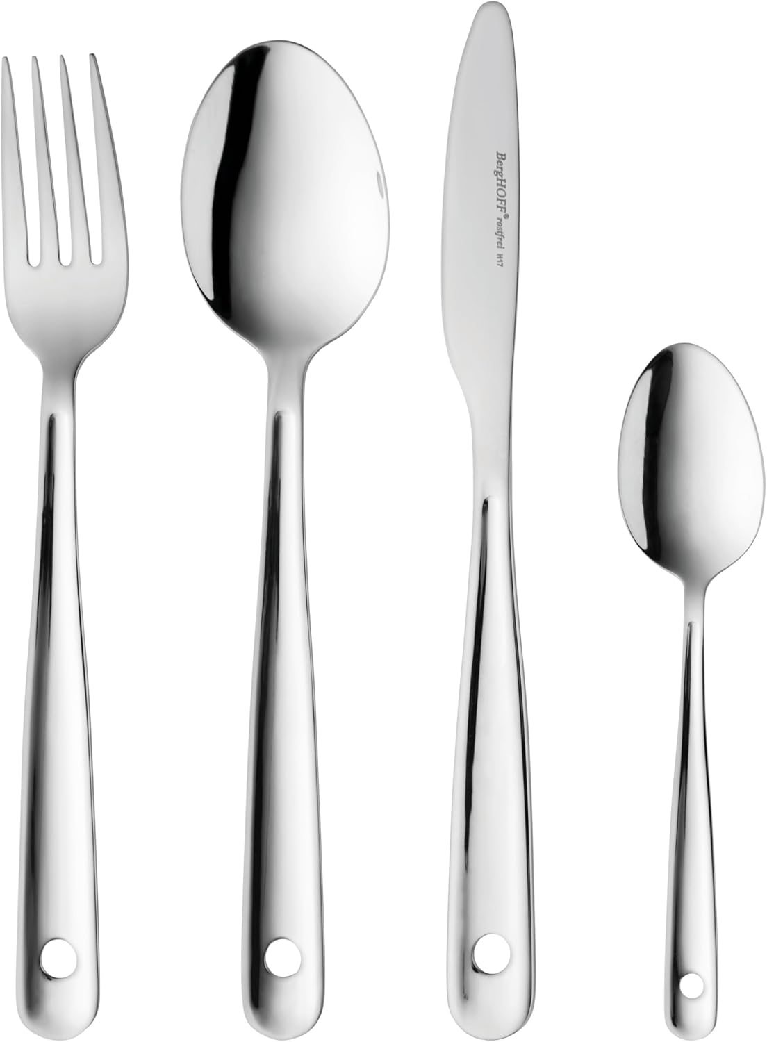 Berghoff Essentials 18/10 Paslanmaz Çelik Alteo 25 Parça Çatal Kaşık Bıçak Seti 6 Kişilik - Görsel 2