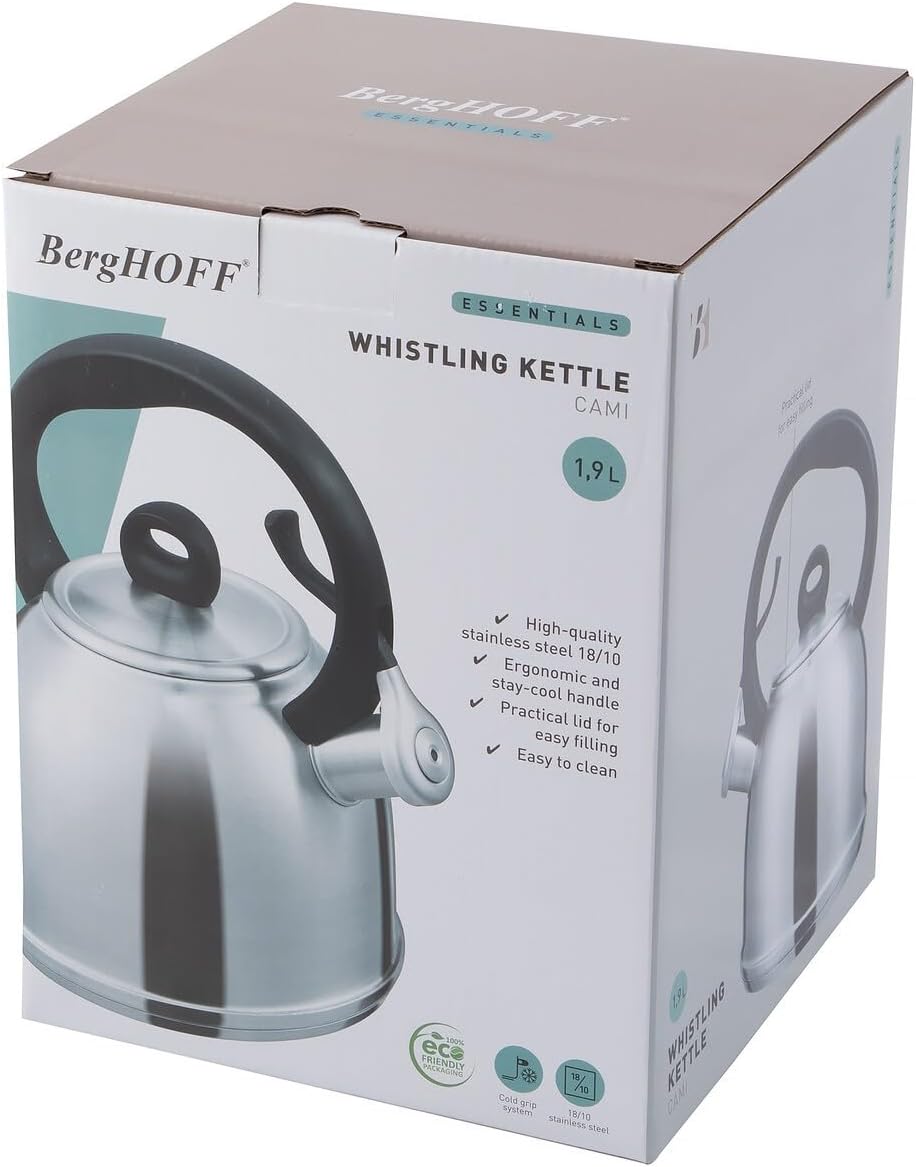 Berghoff Essentials 18/10 Paslanmaz Çelik Düdüklü Su Isıtıcı 1,9 Lt - Görsel 2