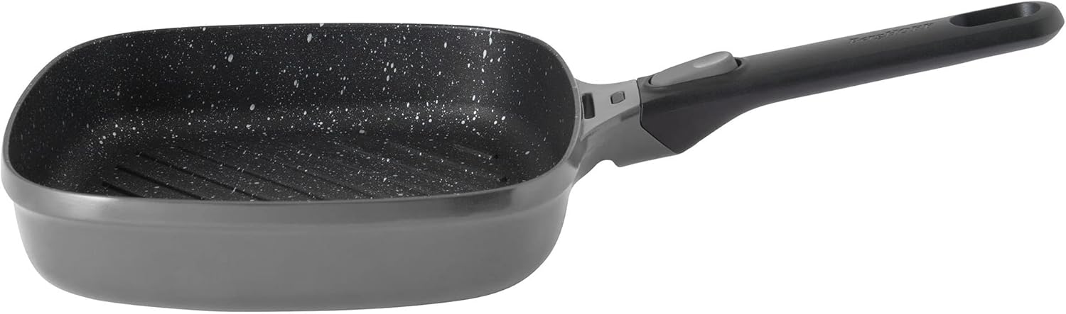 Berghoff Gem Çıkarılabilir Saplı Stay Cool Izgara Kare Tava Gri 24 CM