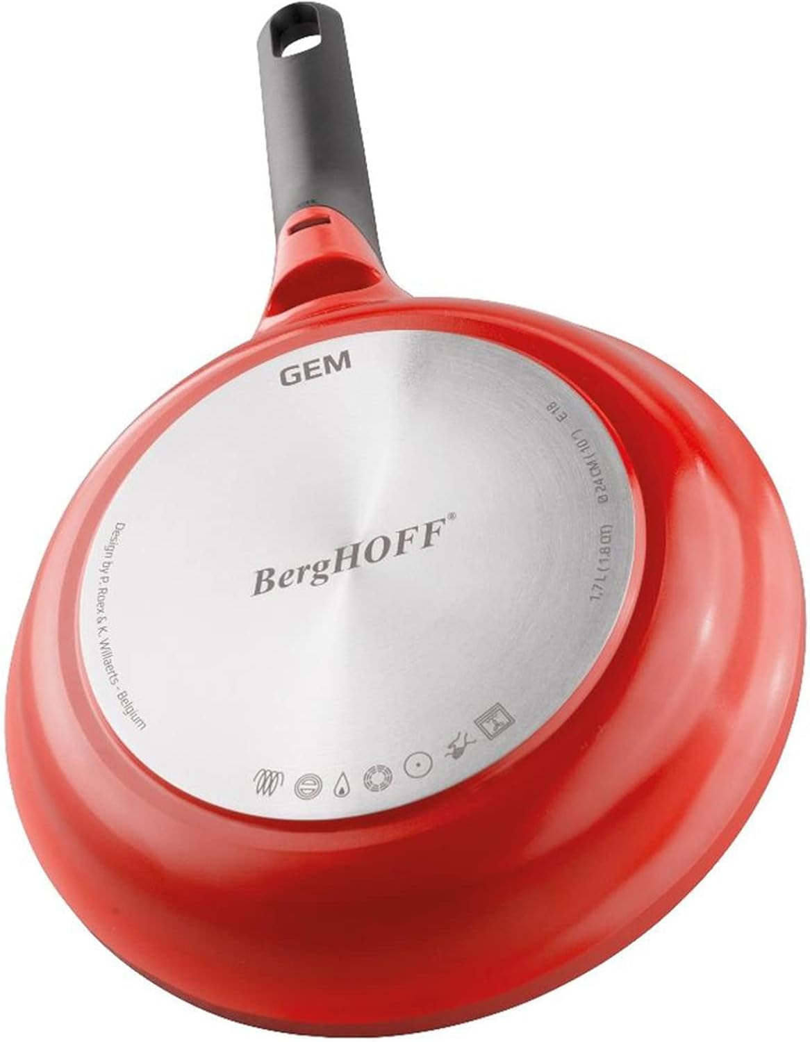 Berghoff Gem Stay Cool Çıkarılabilir saplı Tava Turuncu 28 Cm - Görsel 4