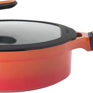 Berghoff Gem Stay Cool Kulplu Pilav Tenceresi Turuncu 24 Cm