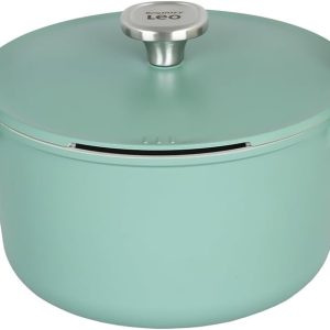 Berghoff LEO PHANTOM KAPAKLI YAPIŞMAZ DERİN TENCERE 24 CM FOREST GREEN