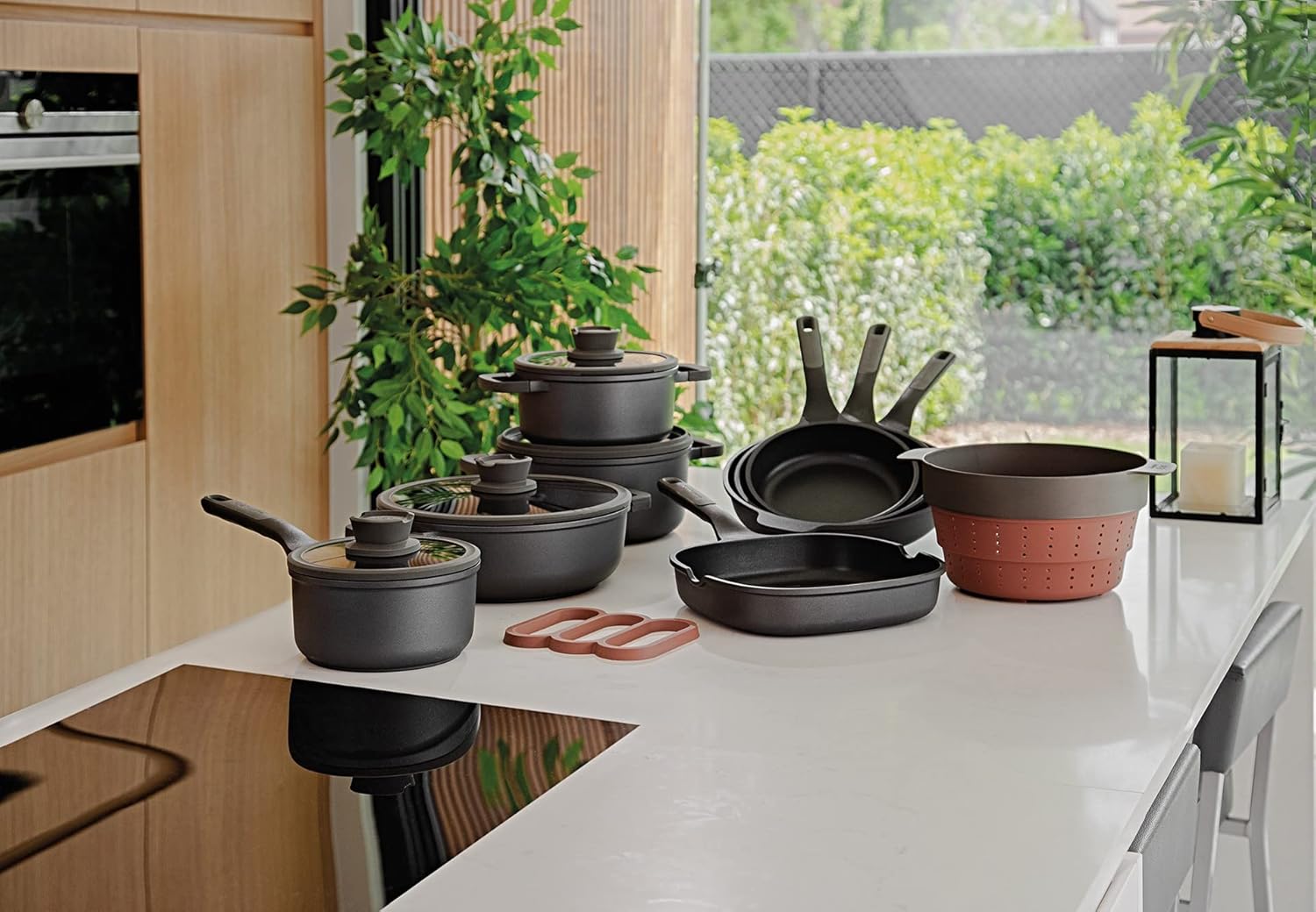 Berghoff LEO STONE Yapışmaz Alüminyum Döküm Kızartma Tavası 24 cm - Görsel 4