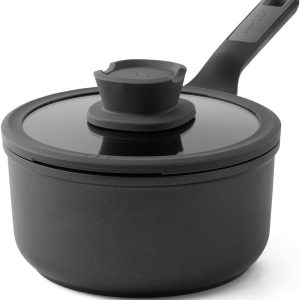 Berghoff LEO STONE Yapışmaz Kapaklı Alüminyum Döküm Sos Tenceresi 18 cm