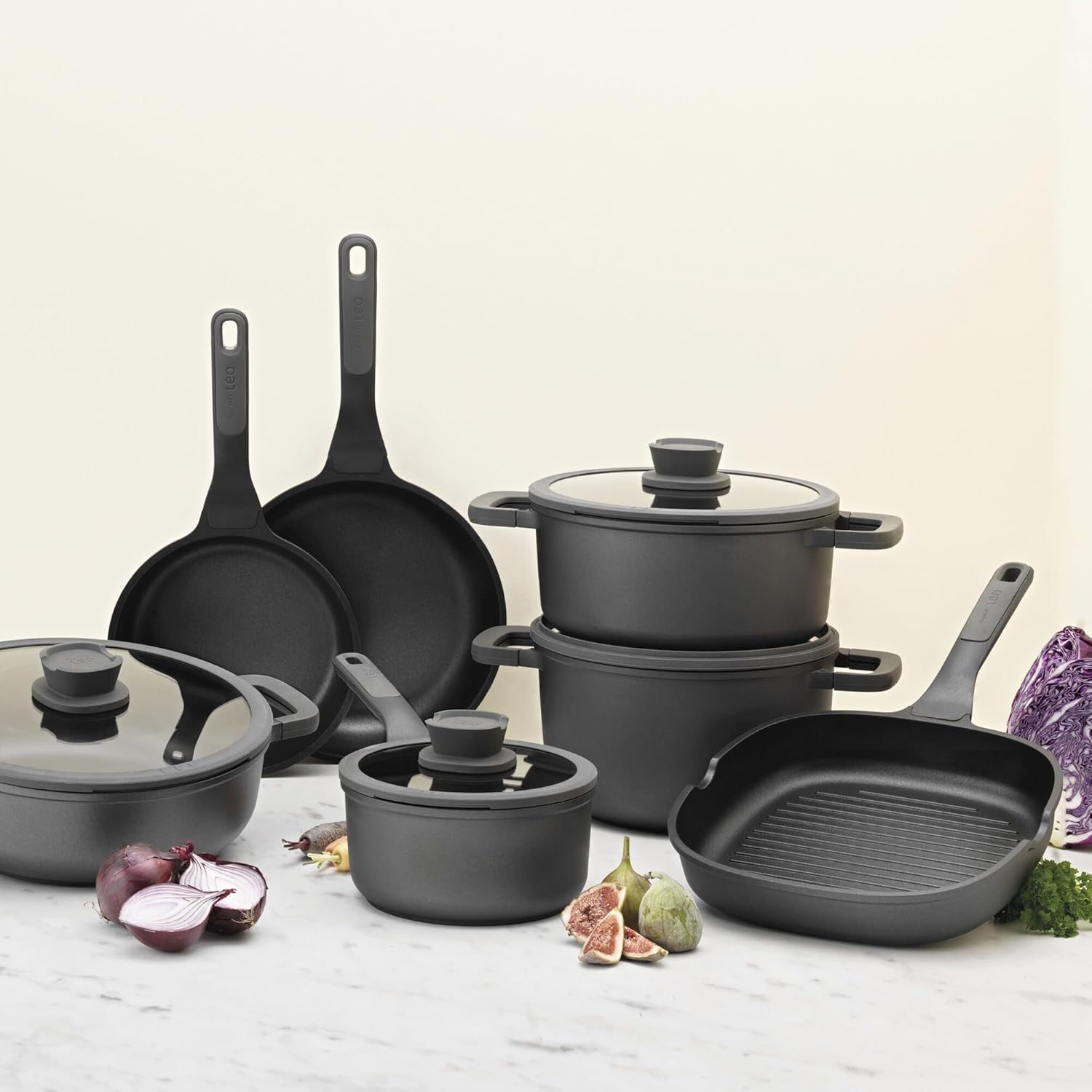 Berghoff LEO STONE Yapışmaz Kapaklı Alüminyum Döküm Sos Tenceresi 18 cm - Görsel 4