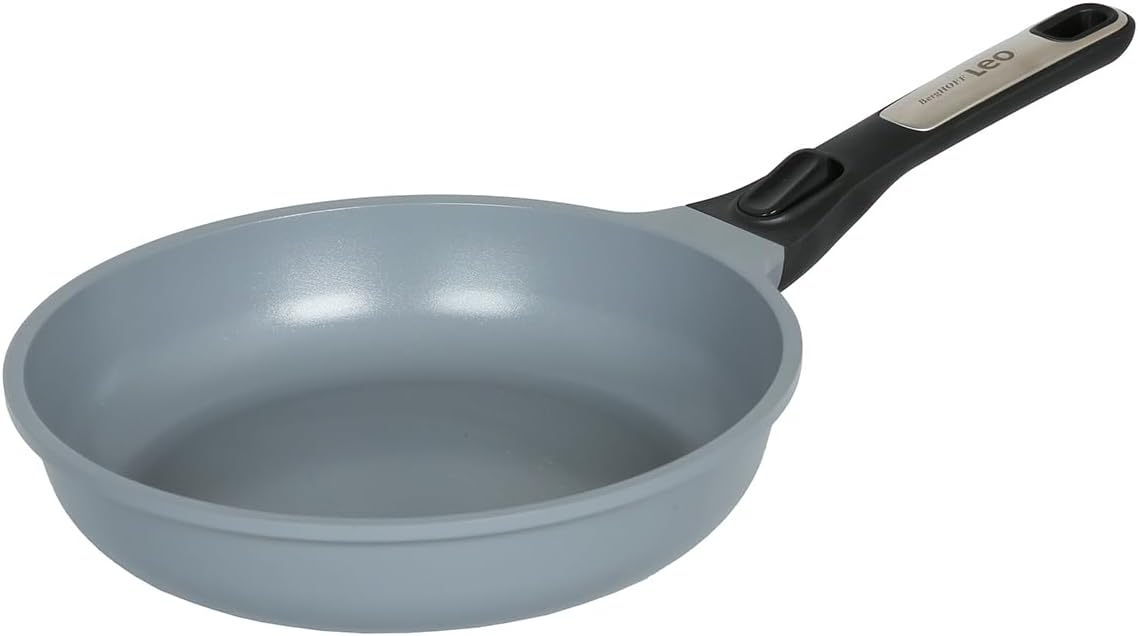 Berghoff Leo Phantom Kapaklı Yapışmaz Derin Tencere 24 Cm ve Kızartma Tavası 24 Cm Smoked Grey - Görsel 3