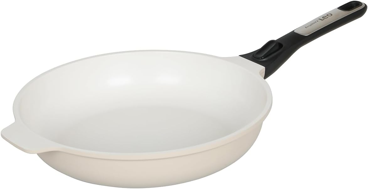 Berghoff Leo Phantom Kapaklı Yapışmaz Tencere 24 Cm ve Kızartma Tavası 24 Cm Latte - Görsel 3