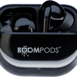 Boompods Echobuds Mikrofonlu Gerçek Kablosuz Kulaklık, Geri Dönüştürülmüş Plastikten Bluetooth Kulaklıklar, Mikrofonlu Kulak İçi Kulaklık Tomurcukları, IPX4 Dereceli TWS Kulaklık, 19 Saat Çalma