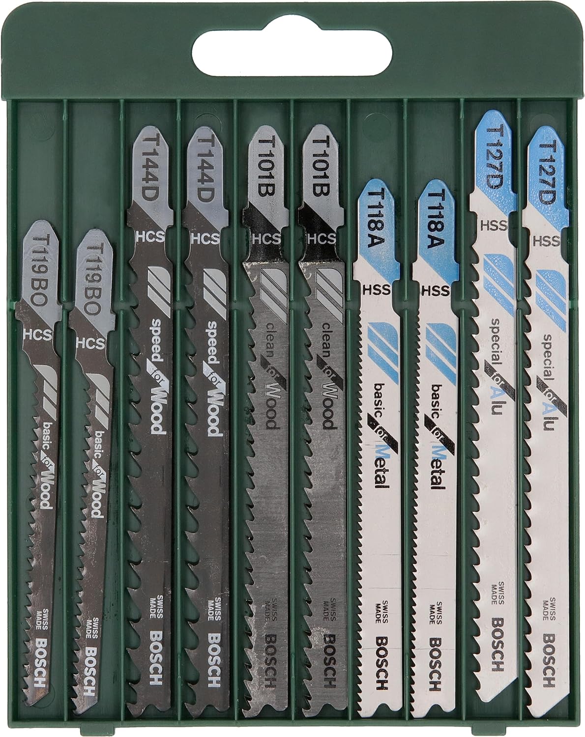 Bosch Professional Accessories Dekupaj Testere Seti, Yeşil, 10 Adet - Görsel 2