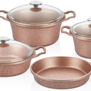 CEM EFDAL 7 PRÇ ROSE SET (TENCERE20+24/K.YARIK26/TAVA26)