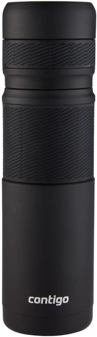 Contigo Thermal Bardaklı Çelik Termos 740 mL Siyah