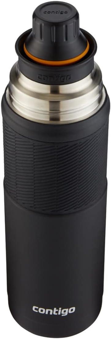 Contigo Thermal Bardaklı Çelik Termos 740 mL Siyah - Görsel 4