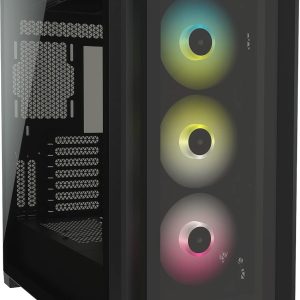 Corsair iCUE 5000X RGB CC-9011212-WW USB 3.1 Type-C Temperli Cam Siyah E-ATX Mid-Tower Gaming (Oyuncu) Kasa