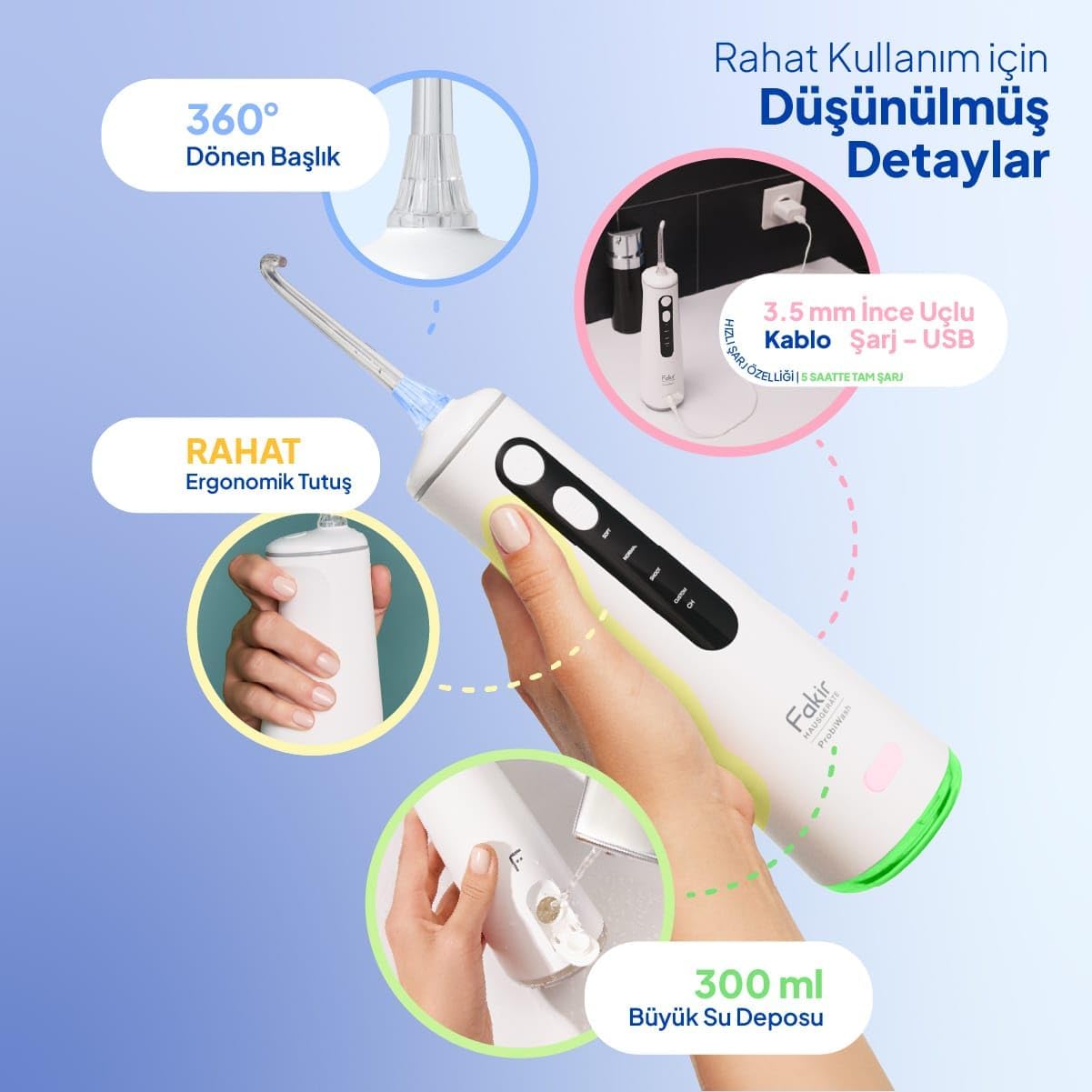 Fakir Probiwash 7in1 Ağız Duşu - Görsel 2