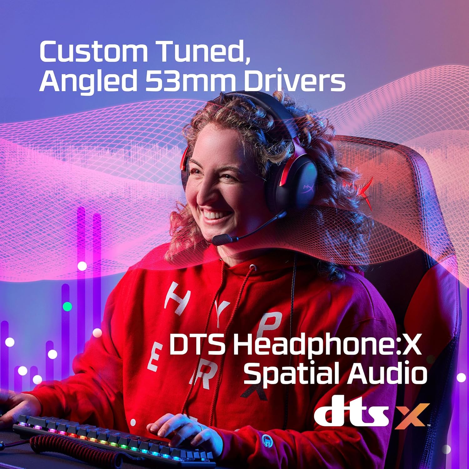 HyperX Cloud III Oyuncu Kulaklığı, Kırmızı - Görsel 4