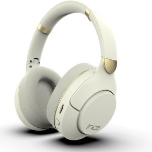 Inca IBK-503B Kablosuz 5.3 Bluetooth Hafıza Kart Destekli Kulak Üstü Kulaklık Beyaz 12 Saat pil ömrü 400Mah dahili Pil Arama Yanıtlama/Aramayı Sonlandırma/Ses Kontrolü/Duraklatma/Başlatma