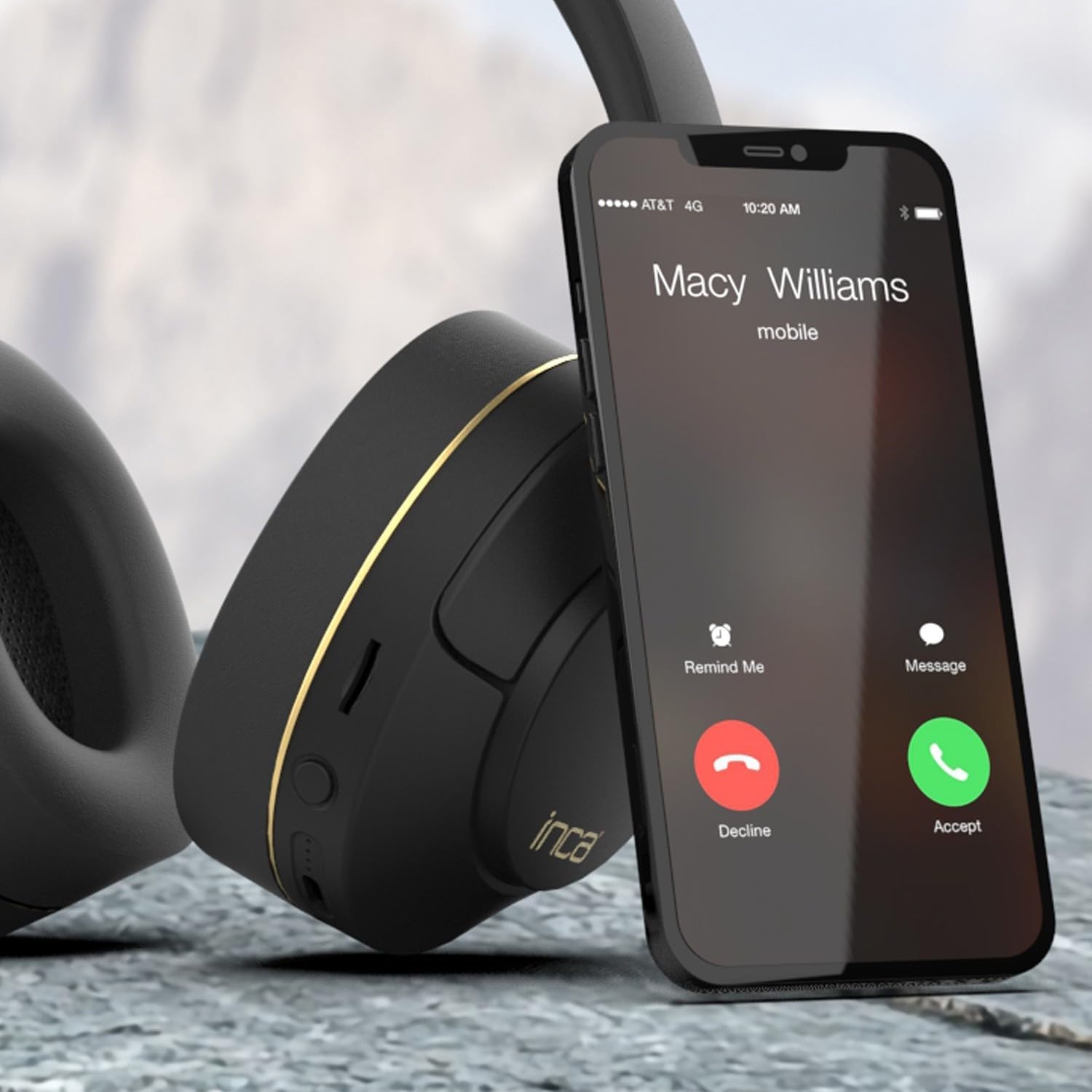 Inca IBK-503S Kablosuz 5.3 Bluetooth Hafıza Kart Destekli Kulak Üstü Kulaklık Siyah 400Mah 12 Saat pil ömrü Bluetooth, Micro SD Hafıza Kartı ve AUX modu desteği - Görsel 5