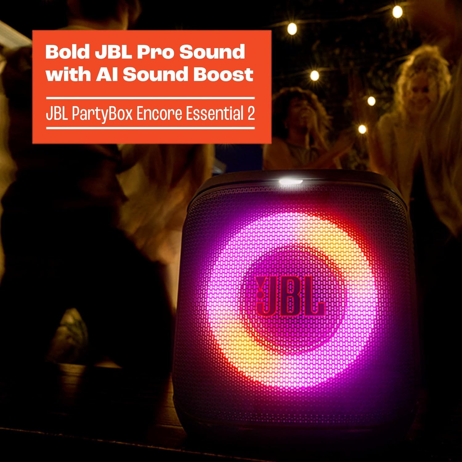 JBL PartyBox Encore Essential 2 Taşınabilir Hoparlör, Siyah - Görsel 3