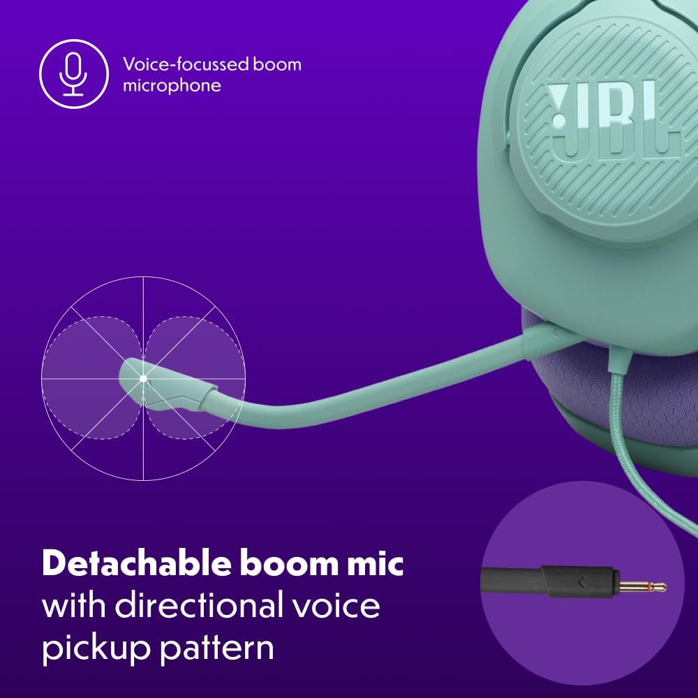 JBL Quantum 100M2,Gaming Kulaklık,Kablolu,Yeşil - Görsel 5