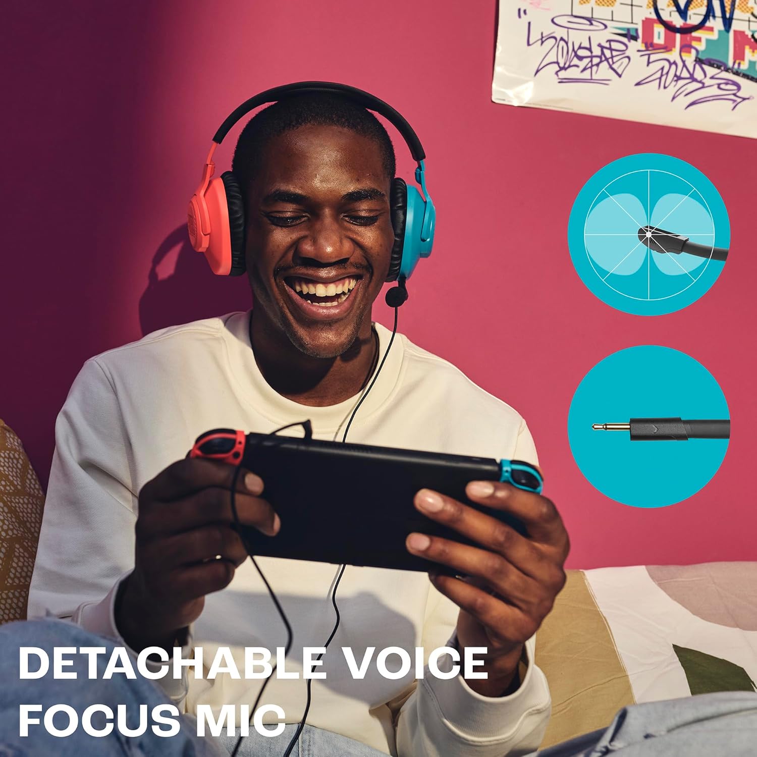 JBL Quantum 100N,NINTENDO Gaming Kulaklık,Kablolu - Görsel 3