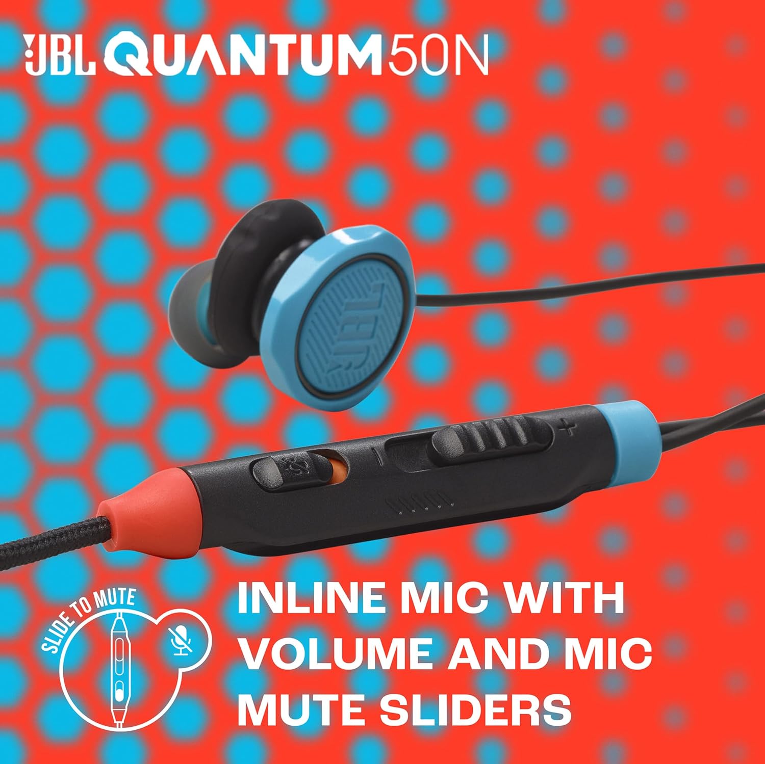 JBL Quantum 50 Nintendo,Gaming Kulaklık,Kablolu,Siyah - Görsel 5