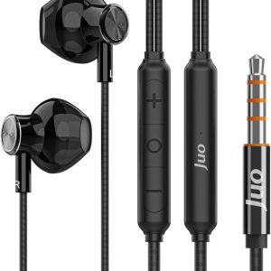 Juo 3.5mm Jack Girişli Mikrofonlu Kablolu Kulak İçi Kulaklık Metal