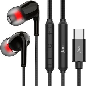 Juo Type-C Mikrofonlu Kablolu Kulak İçi Kulaklık DAC Çip Destekli ENC Gürültü Engelleme