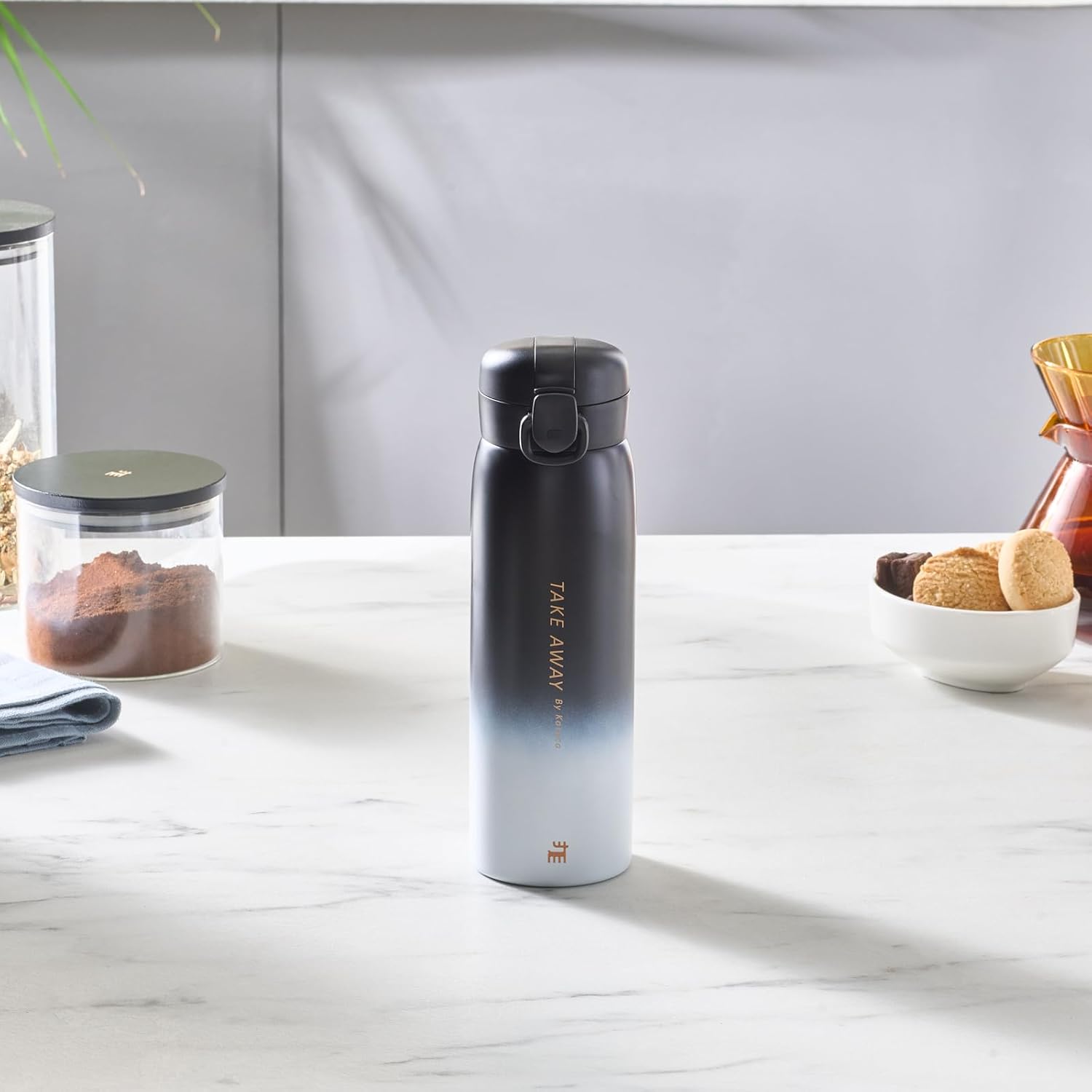 KARACA SKYFALL ÇELİK SIZDIRMAZ TERMOS 500 ML SİYAH - Görsel 5