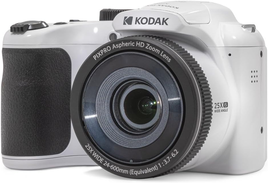 KODAK PIXPRO Astro Zoom AZ255 Dijital Fotoğraf Makinesi -16MP, 25x Optik Zoom, 3 inç LCD Ekran, 1080P Full HD Video (Beyaz)